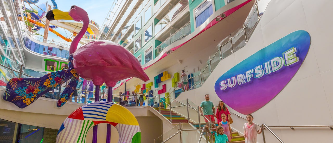 Surfside on nuorille perheille suunnattu alue, jossa aikuiset ja alle kuusivuotiaat lapset voivat leikkiä ja nauttia päivästä yhdessä.