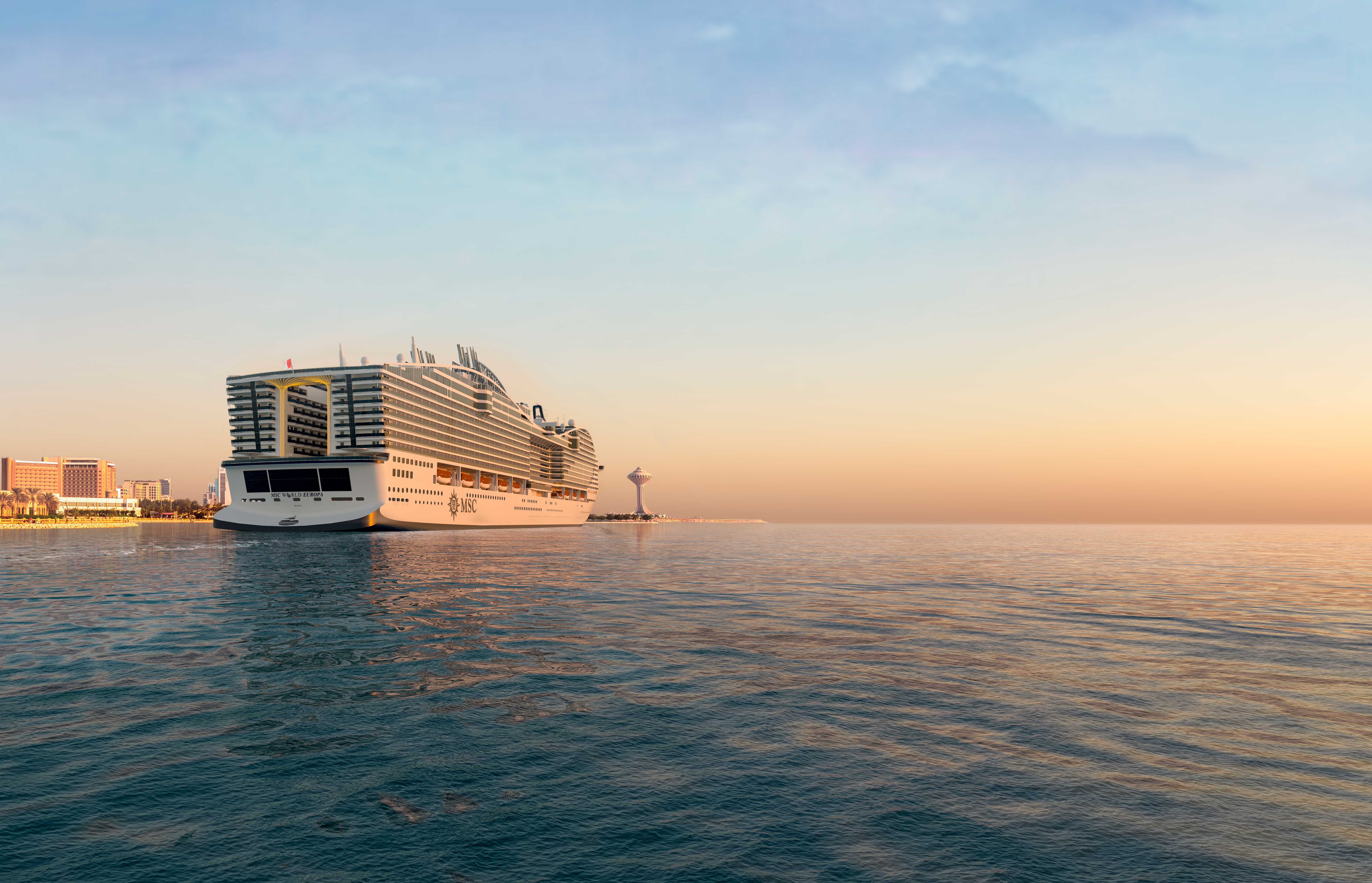 MSC World Europa, Välimeri