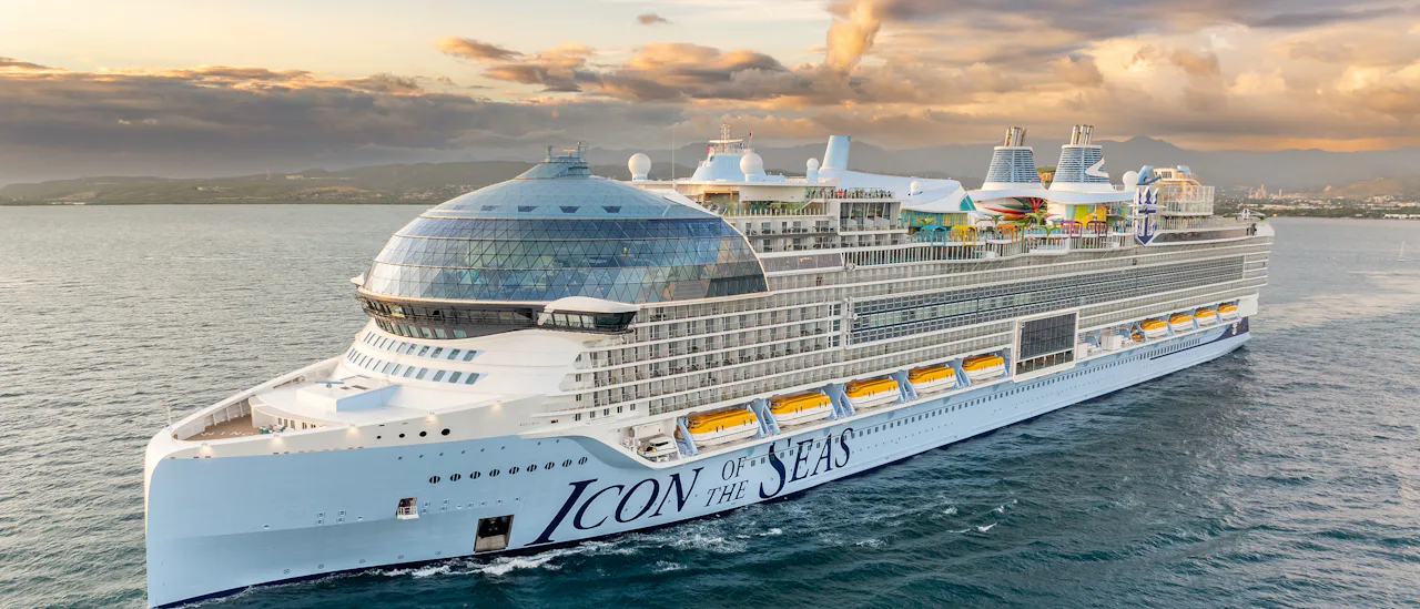 Icon of the Seas on ensimmäinen Icon-luokan laiva, mikä tarkoittaa, että tällä laivalla on uusi muotoilu, koko ja ulkonäkö