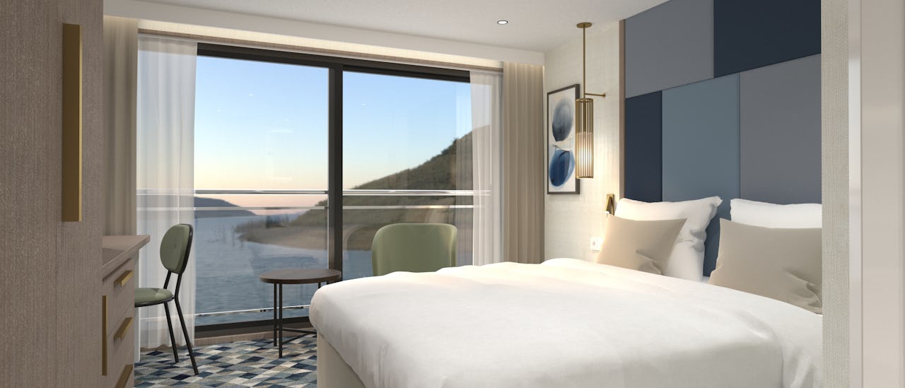 All cabins feature outside positions offering spectacular views of the charming sights along the riverbanks