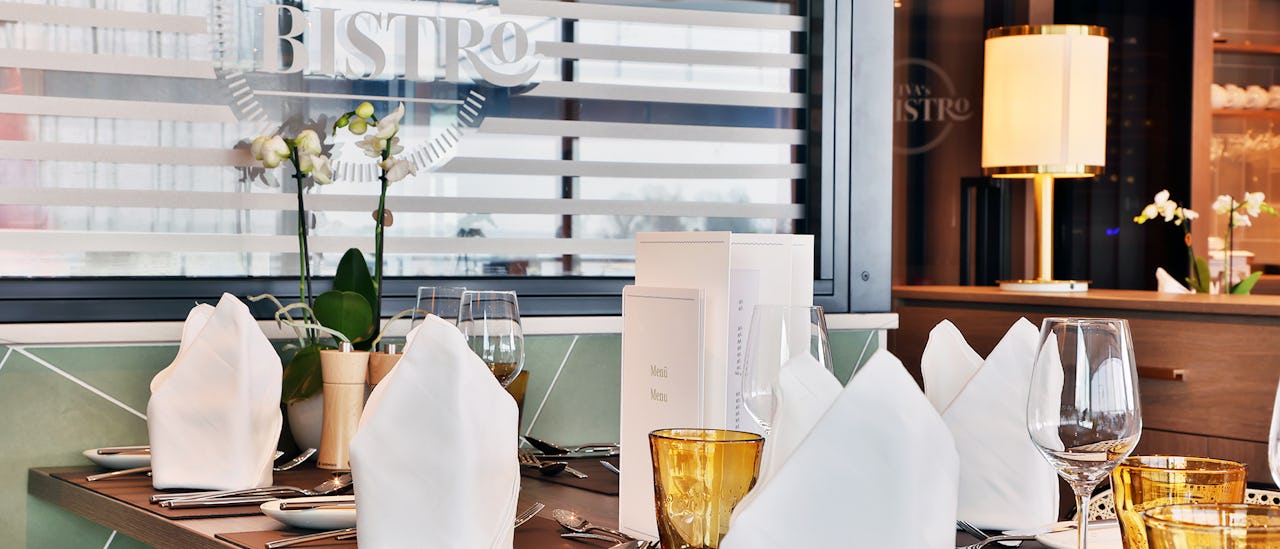 Enjoy a gourmet dinner in the Bistro (requires dinner reservations)