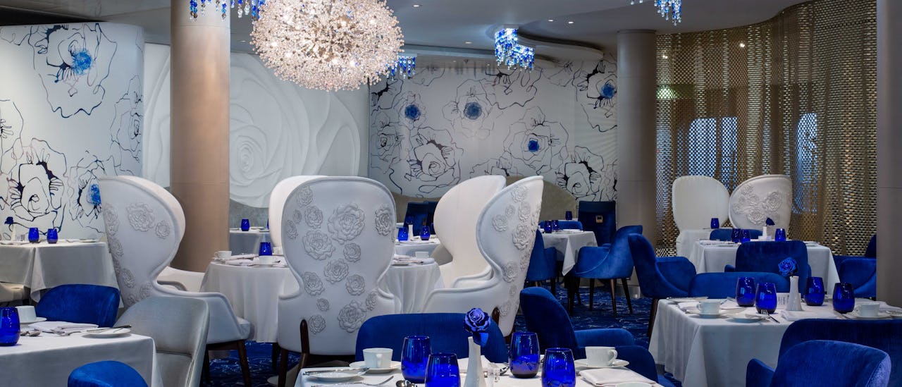Blu -ravintola on varattu yksinomaan Aqualuokassa matkustaville