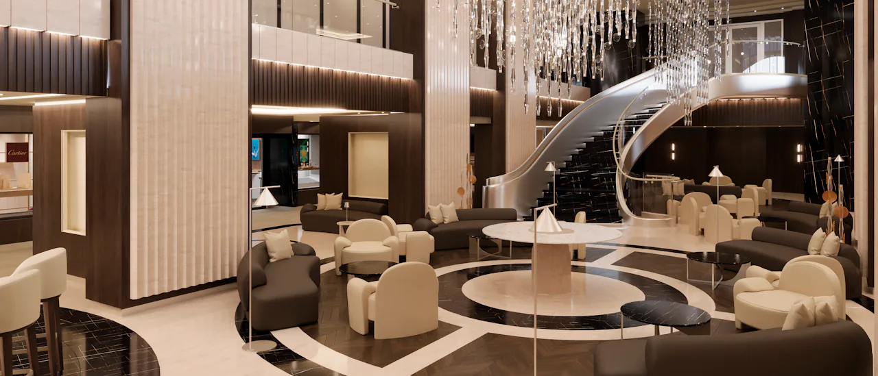 Lobby Bar - risteilijän sydämessä sijaitseva sosiaalinen baari ja lounge