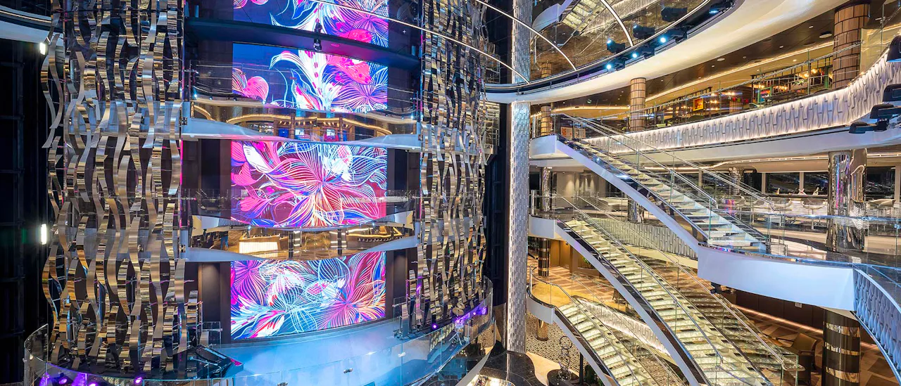 The atrium – laivan sydän