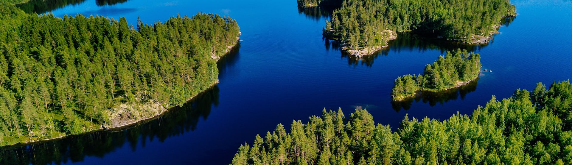 järvi- ja metsämaisema Suomessa