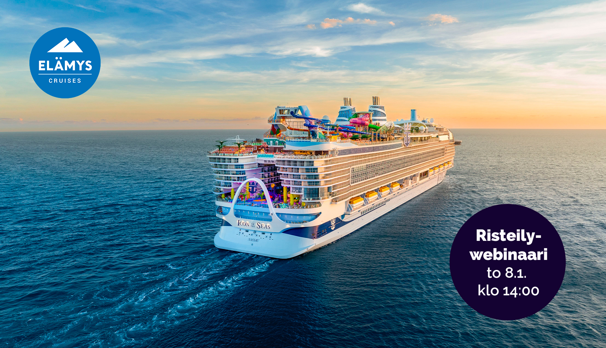 Elämys Cruises webinaari.